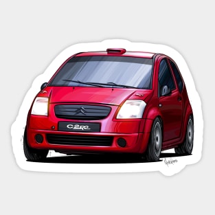 Citroen C2 R2 Max - Illustration Sticker